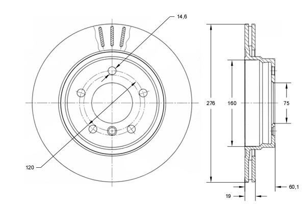 TOMEX Brakes Bremsscheibe